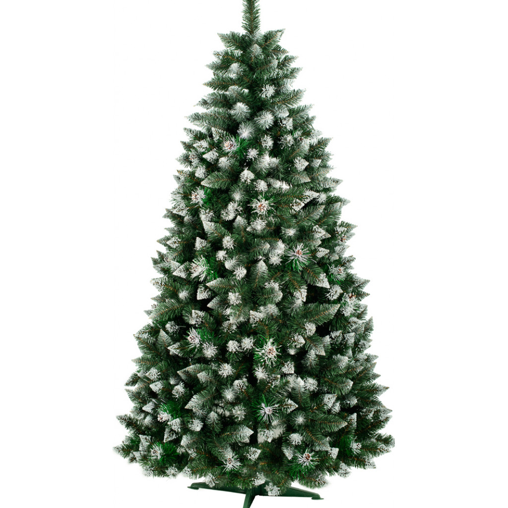 Brad artificial Eufrasio cu Varfuri Ninse si CONURI 180 cm - 398 Lei | BraziCraciun.ro