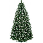 Brad artificial Eufrasio cu Varfuri Ninse si CONURI 240 cm - 650 Lei | BraziCraciun.ro